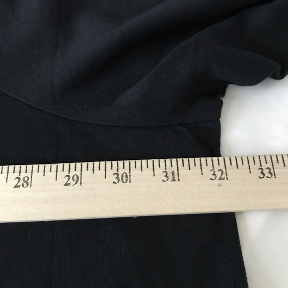 WOMAN WITHIN Shirred Neck Tunic Black 3/4 Sleeves Cotton Women’s Plus Size 4X - Picture 10 of 16